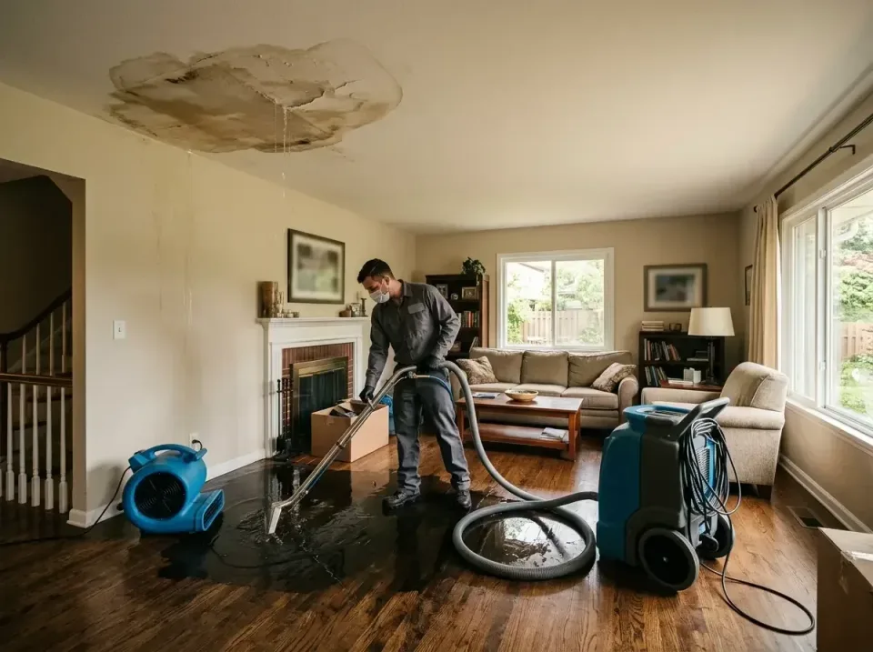 attic-pipe-burst-ceiling-drip-008 — frequently asked questions, Water Damage Restoration & Carpet Care in Delmont, PA
